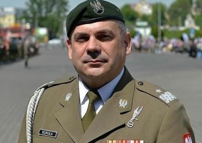image: Wykład dowódcy Wojsk Obrony Terytorialnej Sił Zbrojnych RP generała brygady Wiesława Kukuły