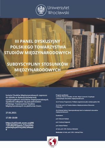 image: III panel dyskusyjny Polskiego Towarzystwa Studiów Międzynarodowych 