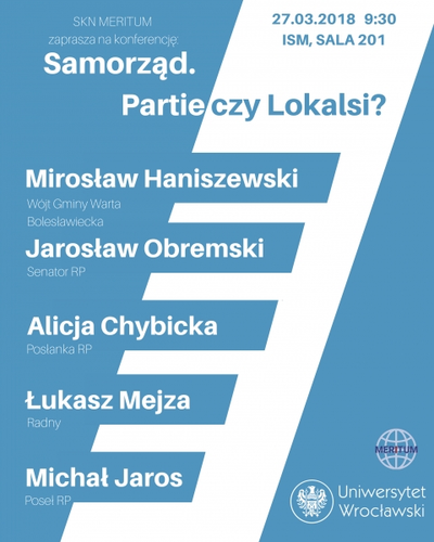 image: Ogólnopolska konferencja naukowa „Samorząd: partie czy lokalsi?”