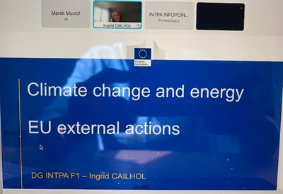 image: Online visit to the European Commission - INTPA F1- Climate Change and Sustainable Energy; Nuclear Safety
